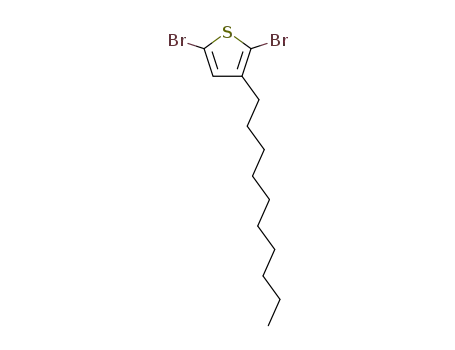 Molecular Structure of 158956-23-1 (2,5-Dibromo-3-decylthiophene)