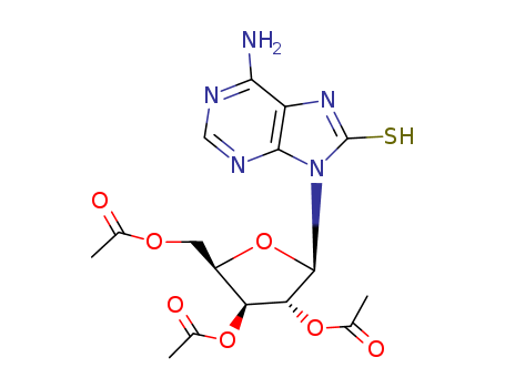 9H-Purine-8-thiol,6-amino-9-b-D-xylofuranosyl-,2',3',5'-triacetate (8CI) cas  15830-60-1