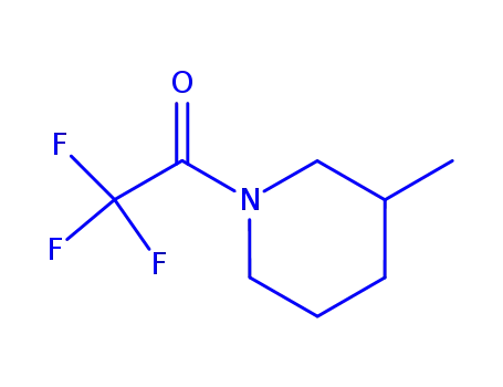 Molecular Structure of 159651-11-3 (Piperidine, 3-methyl-1-(trifluoroacetyl)-, (S)- (9CI))