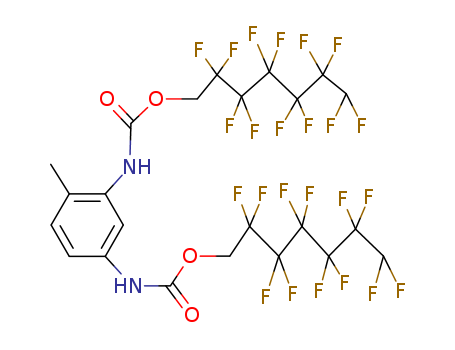 Carbamic acid,(4-methyl-1,3-phenylene)bis-, bis(2,2,3,3,4,4,5,5,6,6,7,7-dodecafluoroheptyl)ester (9CI) cas  15953-40-9