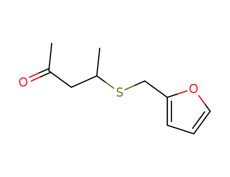 Molecular Structure of 180031-78-1 (4-((2-FURANMETHYL)THIO)-2-PENTANONE)