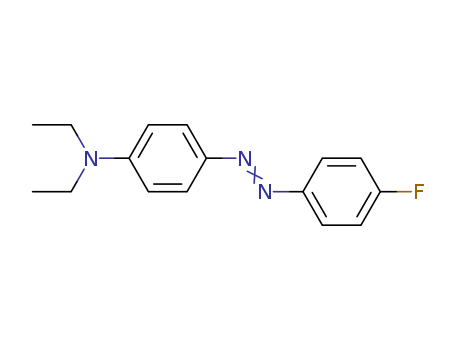 1581-17-5,N,N-Diethyl-p-[(p-fluorophenyl)azo]aniline,Aniline,N,N-diethyl-p-[(p-fluorophenyl)azo]- (7CI,8CI); Benzenamine,N,N-diethyl-4-[(4-fluorophenyl)azo]- (9CI);4-(Diethylamino)-4'-fluoroazobenzene