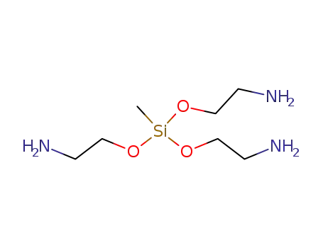 Molecular Structure of 15942-78-6 (2,2',2''-[(Methylsilanetriyl)tri(oxy)]tris(ethanamine))
