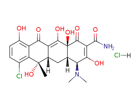 Molecular Structure of 64-72-2 (Chlortetracycline hydrochloride)