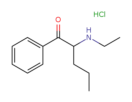 Molecular Structure of 18268-16-1 (2-(ethylamino)-1-phenylpentan-1-one hydrochloride (1:1))