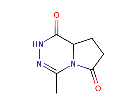 Molecular Structure of 183079-02-9 (Pyrrolo[1,2-d][1,2,4]triazine-1,6(2H,7H)-dione, 8,8a-dihydro-4-methyl-, (S)- (9CI))