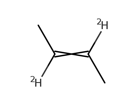 Molecular Structure of 182249-78-1 (2-BUTENE-2,3-D2 (GAS) (CIS/TRANS MIXTURE))