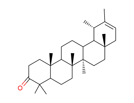 Molecular Structure of 862-33-9 ((18α)-5α-Urs-20-en-3-one)