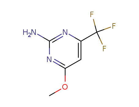 Molecular Structure of 16097-61-3 (4-Methoxy-6-trifluoromethyl-2-pyrimidinamine)