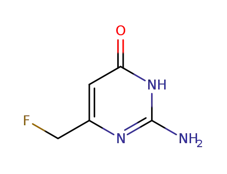 Molecular Structure of 1597-36-0 (4(1H)-Pyrimidinone, 2-amino-6-(fluoromethyl)- (9CI))