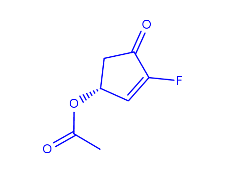 2-CYCLOPENTEN-1-ONE,4-(ACETYLOXY)-2-FLUORO-,(R)-