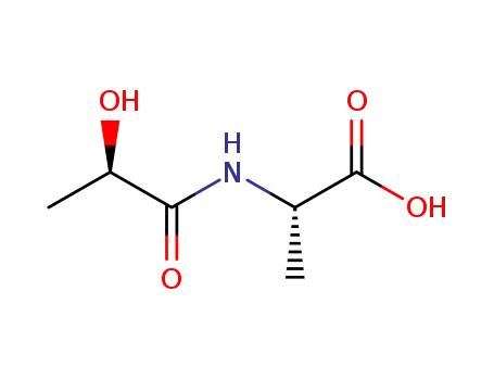 Molecular Structure of 409108-44-7 (L-Alanine,N-[(2R)-2-hydroxy-1-oxopropyl]-(9CI))