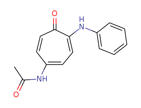 Acetamide,N-[5-oxo-4-(phenylamino)-1,3,6-cycloheptatrien-1-yl]-