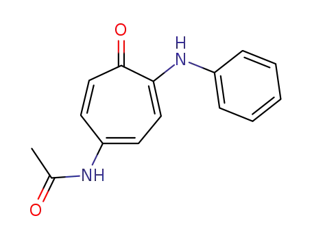 Molecular Structure of 18188-72-2 (N-[5-oxo-4-(phenylamino)cyclohepta-1,3,6-trien-1-yl]acetamide)