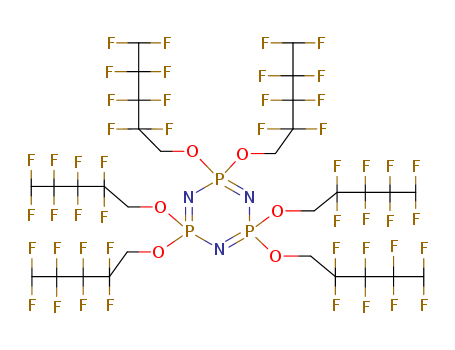 16059-16-8,HEXAKIS(1H,1H,5H-OCTAFLUOROPENTOXY)PHOSPHAZINE,1,3,5,2,4,6-Triazatriphosphorine,2,2,4,4,6,6-hexahydro-2,2,4,4,6,6-hexakis[(2,2,3,3,4,4,5,5-octafluoropentyl)oxy]-(8CI,9CI);2,2,4,4,6,6-Hexahydro-2,2,4,4,6,6-hexakis[(2,2,3,3,4,4,5,5-octafluoropentyl)oxy]-1,3,5,2,4,6-triazatriphosphorine;Hexakis(1,1,5-hydroperfluoropentoxy)cyclotriphosphazene; Phospharol NF 100; X100; X 100 (lubricant)
