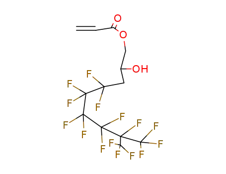 Molecular Structure of 16083-75-3 (3-(PERFLUORO-5-METHYLHEXYL)-2-HYDROXYPROPYL ACRYLATE)