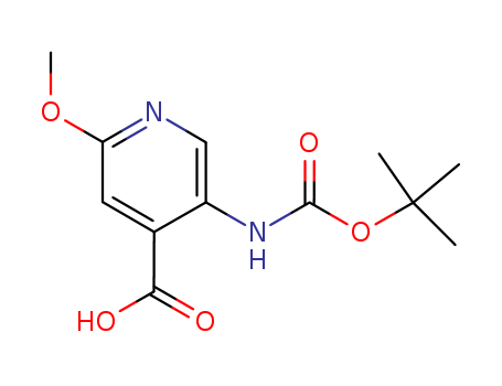 4-Pyridinecarboxylicacid, 5-[[(1,1-dimethylethoxy)carbonyl]amino]-2-methoxy- cas  183741-86-8