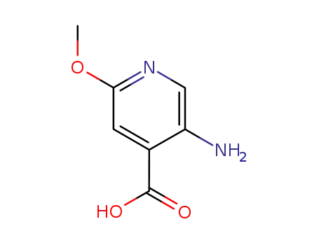 Molecular Structure of 183741-91-5 (5-Amino-2-methoxy-isonicotinic acid)
