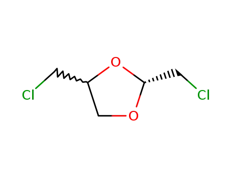 Molecular Structure of 16042-54-9 (2,4-bis(chloromethyl)-1,3-dioxolane)
