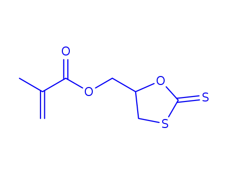 Molecular Structure of 161196-23-2 ((THIOXO-1,3-OXATHIOLAN-5-YL)METHYL METHACYLATE)