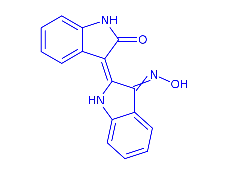 Molecular Structure of 160807-49-8 (INDIRUBIN-3'-MONOXIME)