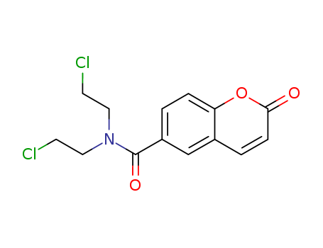 2H-1-Benzopyran-6-carboxamide,N,N-bis(2-chloroethyl)-2-oxo-