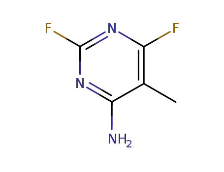 Molecular Structure of 18260-66-7 (2,6-DIFLUORO-5-METHYLPYRIMIDIN-4-YLAMINE)