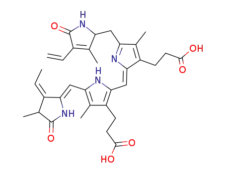 3-[(2E,5E)-2-[[3-(2-carboxyethyl)-5-[(4-ethenyl-3-methyl-5-oxo-1,2-dihydropyrrol-2-yl)methyl]-4-methyl-1H-pyrrol-2-yl]methylidene]-5-[[(3Z)-3-ethylidene-4-methyl-5-oxopyrrol-2-yl]methylidene]-4-methylpyrrol-3-yl]propanoic acid
