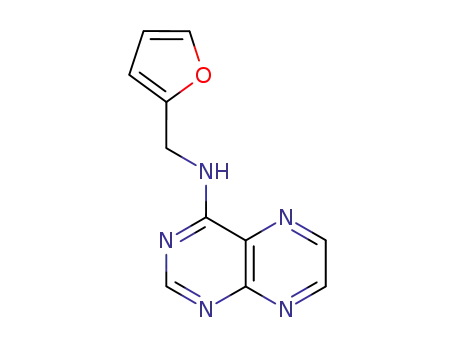 Molecular Structure of 18292-94-9 (N-(furan-2-ylmethyl)pteridin-4-amine)