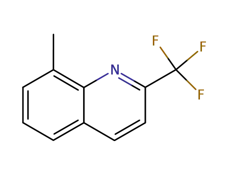 Molecular Structure of 1860-46-4 (8-METHYL-2-TRIFLUOROMETHYLQUINOLINE)