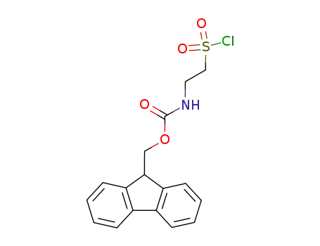 Molecular Structure of 187089-27-6 (2-FMOC-AMINO ETHANESULFONYL CHLORIDE)