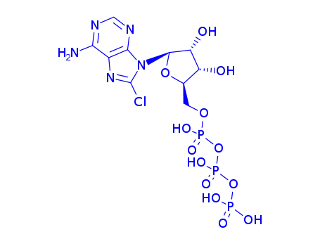 Molecular Structure of 185341-71-3 (8-CHLOROADENOSINE-5'-O-TRIPHOSPHATE SODIUM SALT)