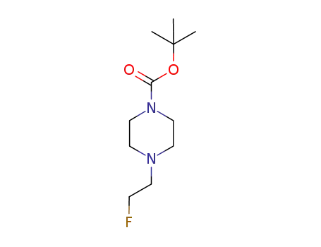 Molecular Structure of 184042-58-8 (1-(2'-FLUORO)ETHYL-4-(TERT-BUTYLOXYCARBONYL)PIPERAZINE)
