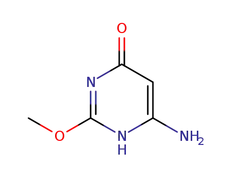 Molecular Structure of 186435-66-5 (4-Pyrimidinol, 6-amino-2-methoxy- (9CI))