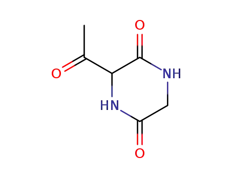 Molecular Structure of 18746-97-9 (2,5-Piperazinedione,  3-acetyl-)