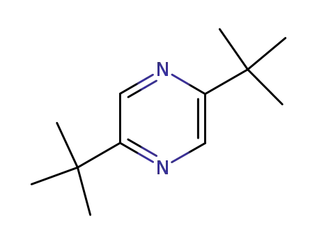Molecular Structure of 18709-51-8 (2,5-BIS(1,1-DIMETHYLETHYL)-PYRAZINE)