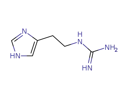 Molecular Structure of 18431-51-1 (N(alpha)-guanilhistamine)