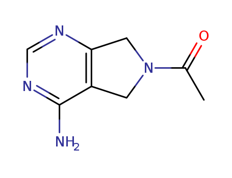 Ethanone,1-(4-amino-5,7-dihydro-6H-pyrrolo[3,4-d]pyrimidin-6-yl)- cas  1854-45-1