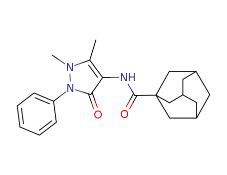 Molecular Structure of 18522-38-8 (N-Antipyrinyl-1-adamantanecarboxamide)