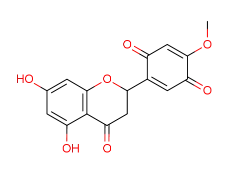 2-(5,7-Dihydroxy-4-oxo-2,3-dihydrochromen-2-yl)-5-methoxycyclohexa-2,5-diene-1,4-dione