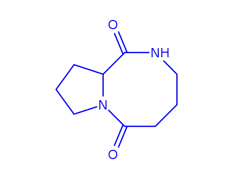 Molecular Structure of 185757-17-9 (Pyrrolo[1,2-a][1,4]diazocine-1,6-dione, octahydro- (9CI))