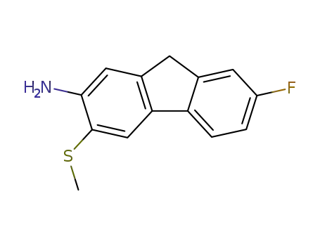 7-Fluoro-3-(methylsulfanyl)-9h-fluoren-2-amine