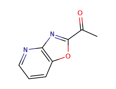 Molecular Structure of 185444-97-7 (Ethanone, 1-oxazolo[4,5-b]pyridin-2-yl- (9CI))