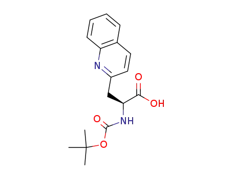 Molecular Structure of 161453-37-8 (BOC-BETA-(2-QUINOLYL)-ALA-OH)
