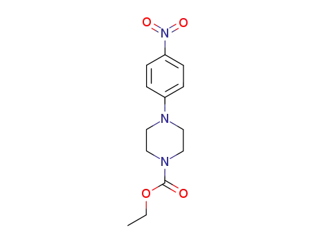 Molecular Structure of 16154-60-2 (ETHYL 4-(4-NITROPHENYL)TETRAHYDRO-1(2H)-PYRAZINECARBOXYLATE)