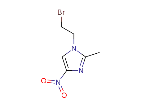 Molecular Structure of 18504-27-3 (1-(2-bromoethyl)-2-methyl-4-nitro-1H-imidazole)