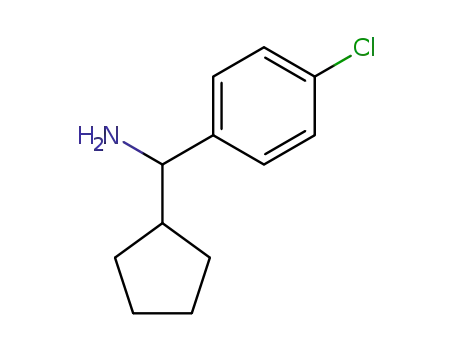 Molecular Structure of 1855-37-4 ((4-chlorophenyl)(cyclopentyl)methanamine)