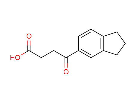 Molecular Structure of 75382-32-0 (4-(2,3-DIHYDRO-1H-INDEN-5-YL)-4-OXOBUTANOIC ACID)