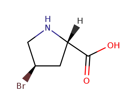 Molecular Structure of 16257-71-9 ((2S,4R)-4-bromopyrrolidine-2-carboxylic acid)