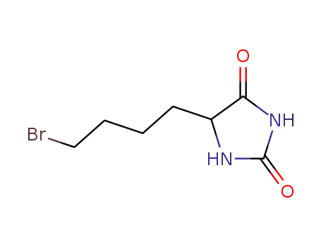 Molecular Structure of 28484-49-3 (5-DELTA-BROMOBUTYLHYDANTOIN)